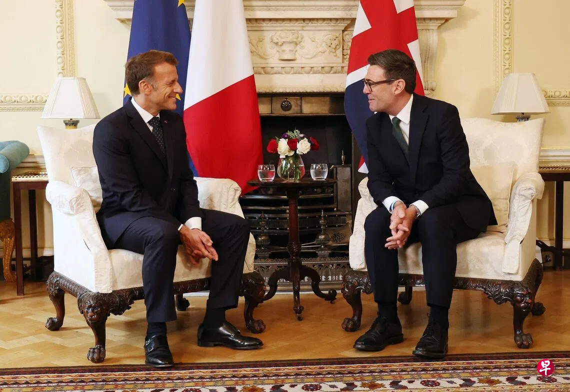 英国首相伯纳姆会晤法国总统马克龙 讨论英国如何更紧密融入欧洲
